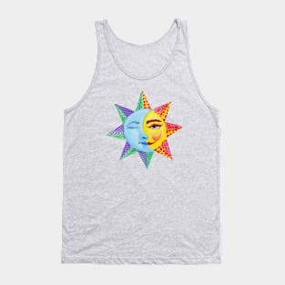 Sun and Moon Watercolor Tank Top